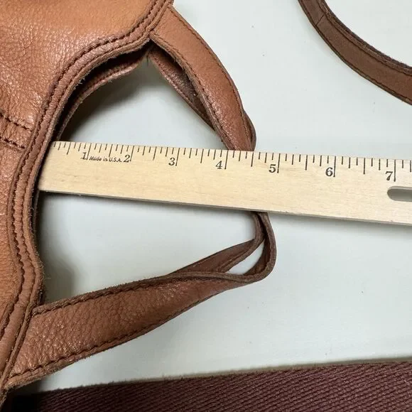 Fossil Erin Foldover Tote Shoulder Crossbody Bag Satchel Hobo Leather - Picture 13 of 16